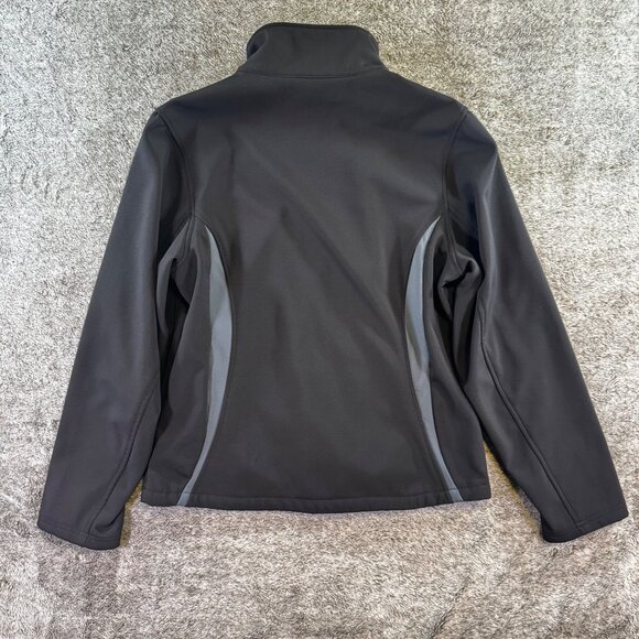 Snozu women's black and gray fleece-lined soft shell jacket Sz L - Picture 7 of 7